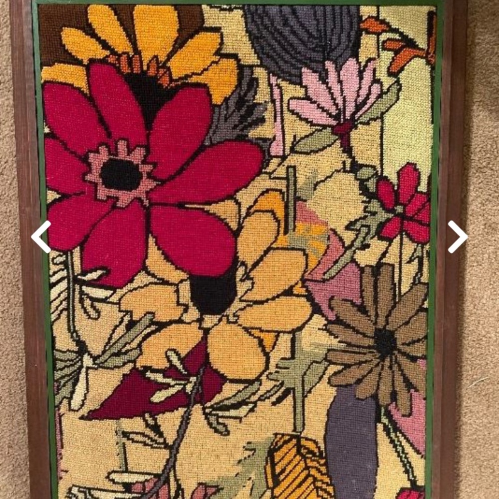 Retro yarn art